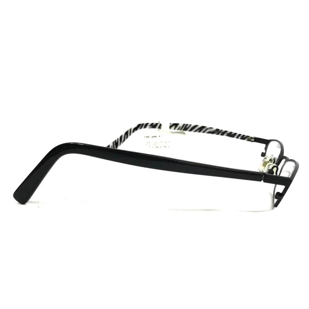 ogi Petite Eyeglasses Frames 9019 COL. 10 Black White Cat Eye Full Rim 48-18-135